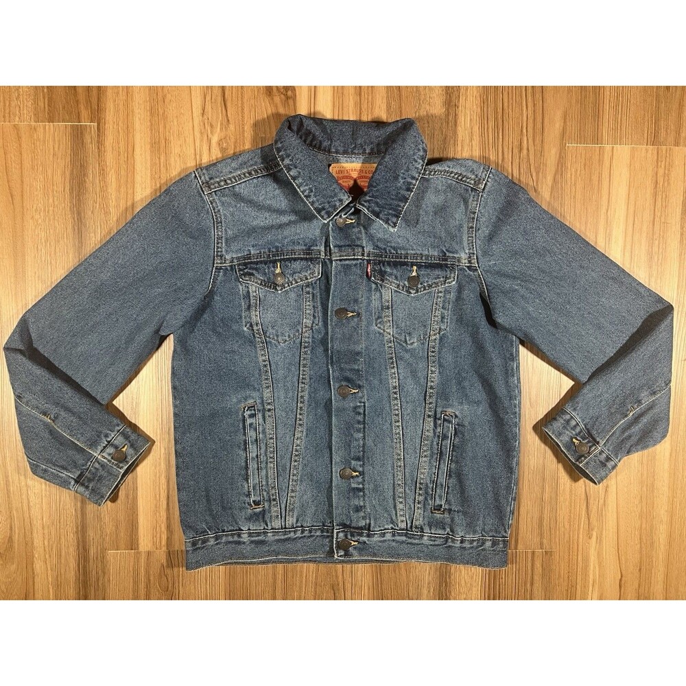 Levi's Jacket Youth XL 13-15 Years Blue Denim Trucker Western